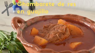 Chambarete de res en guajillo [upl. by Latini773]