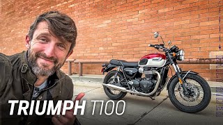 2023 Triumph Bonneville T100 Review  Daily Rider [upl. by Chelsey]