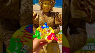 Trio Gel and other gift part 3 Gold Lady trending disney shorts viral goldstatue statue reels [upl. by Nadler]