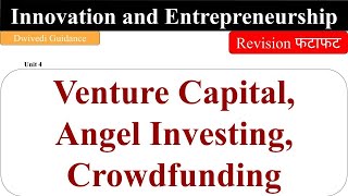 Venture Capital Angel Investing Crowdfunding Angel Investor Innovation and Entrepreneurship [upl. by Matland]