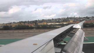 United Air Lines A320 San Diego Landing from inside [upl. by Anitsuj]