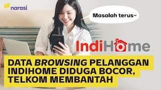 Data Browsing Pelanggan IndiHome Diduga Bocor Telkom Membantah  Narasi Daily [upl. by Gelasias]