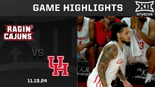 Louisiana vs 8 Houston Game Highlights  202425 Big 12 Men’s Basketball [upl. by Dyl]