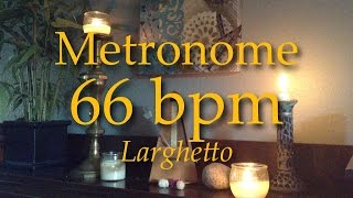 66bpm  Metronome  Tempo  Larghetto  Click Track [upl. by Acker150]