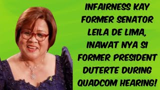 INFAIRNESS KAY FORMER SENATOR DE LIMA [upl. by Noyek]