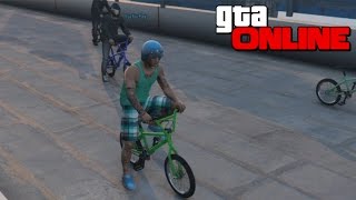 GTA 5 Online Гонки  Опасная BMX Гонка [upl. by Esnofla9]