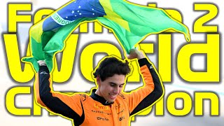 GABRIEL BORTOLETO IS F2 CHAMPION  Hadjar Disaster Start  F2 Abu Dhabi GP Reactions [upl. by Sartin]