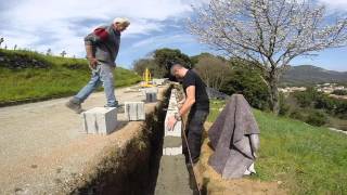 Pose des U de chaînage pour la ceinture béton de la maison  Etape 23 [upl. by Strephonn]