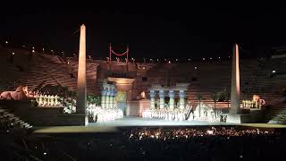 Verdi  Aida  The Grand March  Arena di Verona 2024 [upl. by Ahsiem907]