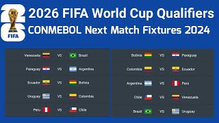 fifa world cup 2026 qualifiers conmebol  2026 fifa world cup qualifiers  argentina next match 2024 [upl. by Zinn]