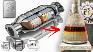 Extract Palladium and platinum from car CATALYTIC CONVERTERS [upl. by Nylave]