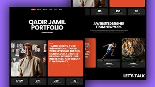 Create this Responsive Portfolio Website Using Only HTML amp CSS for beginners [upl. by Ahsinnod]