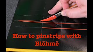 how to pinstripe basic pinstriping instructions [upl. by Herr]