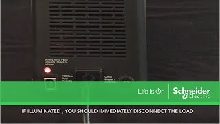 Understanding the Building Wiring Fault LED on APC UPS amp Surge Products  Schneider Electric Support [upl. by Lubow]