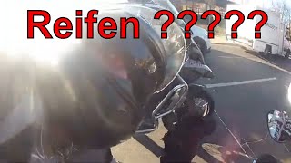 Wo holt ihr Motorrad Reifen Mit meiner Diva XJ600 kalte fahrt nach Kürten im Bergischen Land [upl. by Ayisan309]