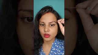 Perfect Eyebrow Hack With Card shorts youtubeshorts viral eyebrows hack makeup [upl. by Nekial]