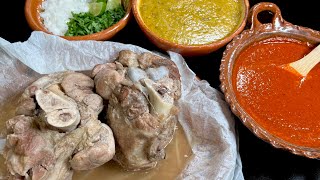 RECETA NUNCA ANTES VISTA DE CHAMORROS DE PUERCO EN SU JUGO PARA TACOS Y MÁS  CARNE DE PUERCO [upl. by Enilemme]