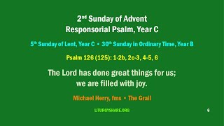 2nd Sunday of Advent Responsorial Psalm Year C Grail  Michael Herry [upl. by Hazlett]