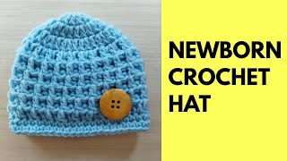 Beginner Friendly Crochet Baby Hat  You Will Love This Easy and Cute Pattern [upl. by Mcneely]