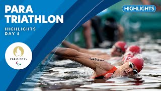 🏊🏃🚴 Para Triathlon Highlights  Day 5  Paris 2024 Paralympic Games [upl. by Johnston]