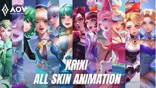 AOV  KRIXI ALL SKIN ANIMATION  ARENA OF VALOR  No Commentary  TheBigBangCrusher [upl. by Ardiedak830]