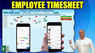 How To Create An Employee Attendance Timesheet With Mobile Sync In Excel FREE DOWNLOAD [upl. by Bjorn]