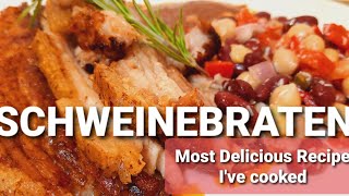 Schweinebraten  Bavarian Pork Roast  COOK WITH GABBY [upl. by Laucsap]