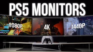 PS5 Monitor Recommendations 1080p1440p4k  120hz TESTED [upl. by Eimarej]