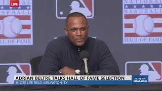 Adrian Beltre describes long day before getting call he was getting inducted into the Hall of Fame [upl. by Gristede]