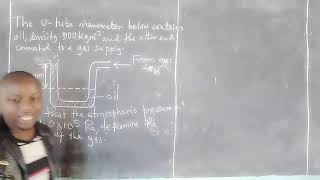 UTube manometer calculations of gas pressure [upl. by Panter]