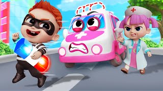 Where Is My Siren  Ambulance Car Lost Siren  More Bibiberry Nursery Rhymes amp Kids Songs [upl. by Eladnek350]