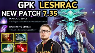 🔥 New PATCH 735  GPK Leshrac Midlane Highlights 🔥 Frostivus Update  Dota 2 [upl. by Naelcm50]