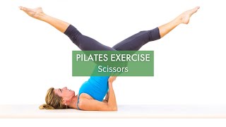 Pilates Exercise Scissors  Pilates Anytime [upl. by Anoirtac859]