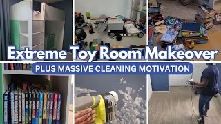 Extreme Toy Room Makeover Plus Massive Cleaning Motivation [upl. by Anthony286]