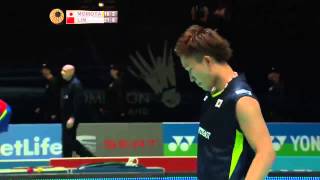 Kento Momota vs Lin Dan  MS QF Match 2  Yonex All England Open 2015 [upl. by Werra799]