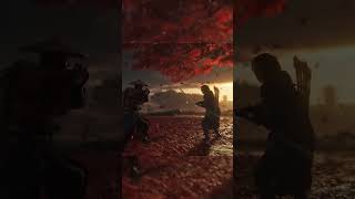 Most Beautiful Samurai Duel Ever🍁 ghostoftsushima shorts [upl. by Hansel904]