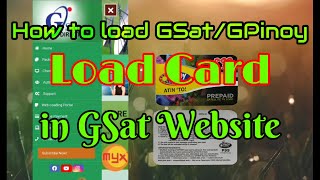 How to load GSatGPinoy load card  Part II [upl. by Phionna]