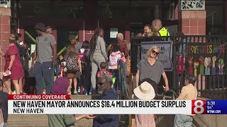 New Haven mayor announces 164 million budget surplus [upl. by Dougie]