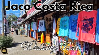 4K WALKING Tour of JACO Costa Rica  Tour downtown JACO COSTA RICA  Jaco Costa Rica Surf Town [upl. by Disario309]