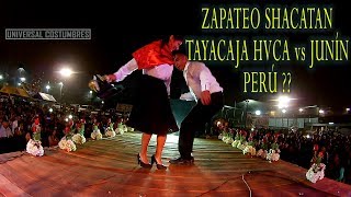 Bailes Costumbristas Concurso de Zapateo Shacatan Tayacaja Huancavelica y Junín  Perú [upl. by Fanestil]