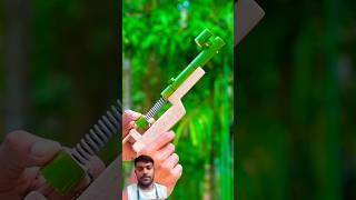 Lakadi ka hand labour work new model😦 green short video bamboo bambooshoot bamboogun automobile [upl. by Athalee]