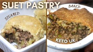 Keto Suet Pastry Steamed Puddings or Pie Crust  UK Ingredients [upl. by Yremrej816]