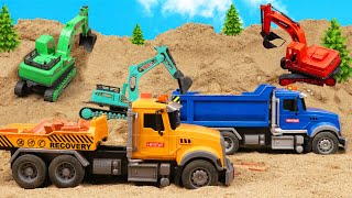 Mega RC Trucks RC Heavy Haulage Transport RC Volvo Lesu BL71 RC Wheel Loader Dozer  Mega Trucks [upl. by Annaid670]