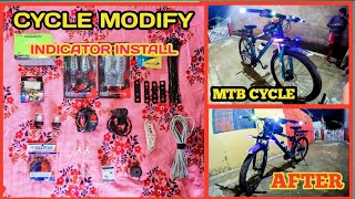 cycle modify cycle Mein indicator Kaise lagaen how to mtb cycle cycle modify kaise karen [upl. by Wrand]