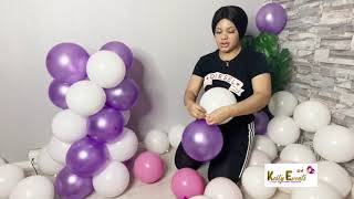 Comment faire une colonne de balloons facile [upl. by Dredi]