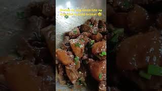 Get ready the rice beef braised brisket is cook😅😋shortvideo beefchineserecipeyummy beefrecipe [upl. by Kohsa309]