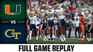 Miami vs Georgia Tech Full Game Replay  2024 ACC Football [upl. by Cesar517]