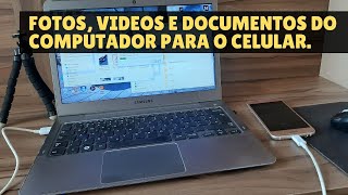 Como transferir arquivos do computador para o celular via cabo [upl. by Fabiolas951]