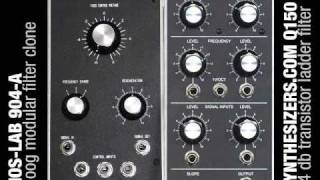 MosLab 904A vs Synthesizerscom Q150  a filter comparison [upl. by Neerhtak920]