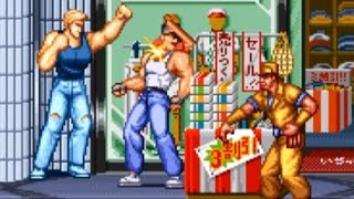 Burning Fight Neo Geo AES Playthrough  NintendoComplete [upl. by Matejka]